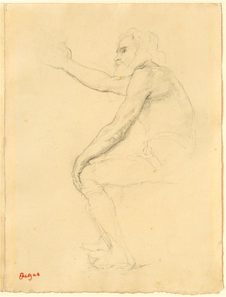 Degas - Seated Old Man, 1955.1404