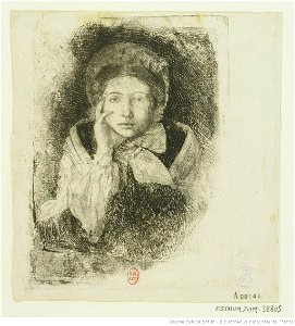 Degas - Marguerite Degas, soeur de l'artiste, 3e état, btv1b10462071n