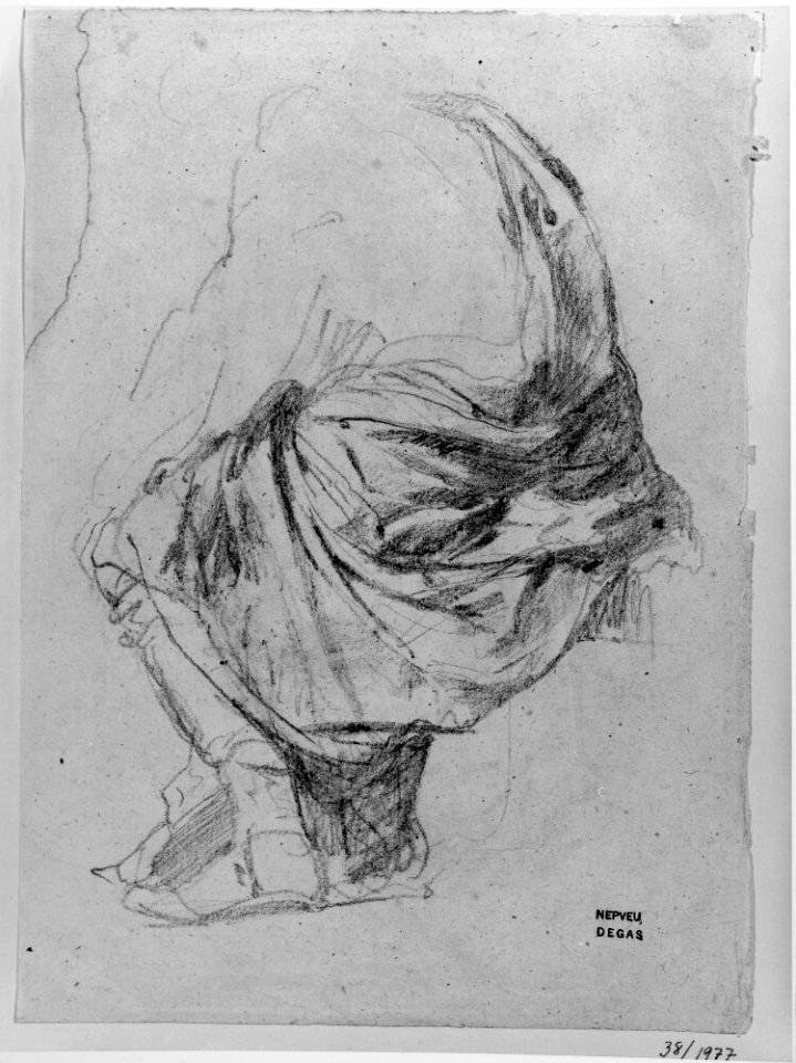 Degas - Studie efter antik sittande figur, NMH 381977