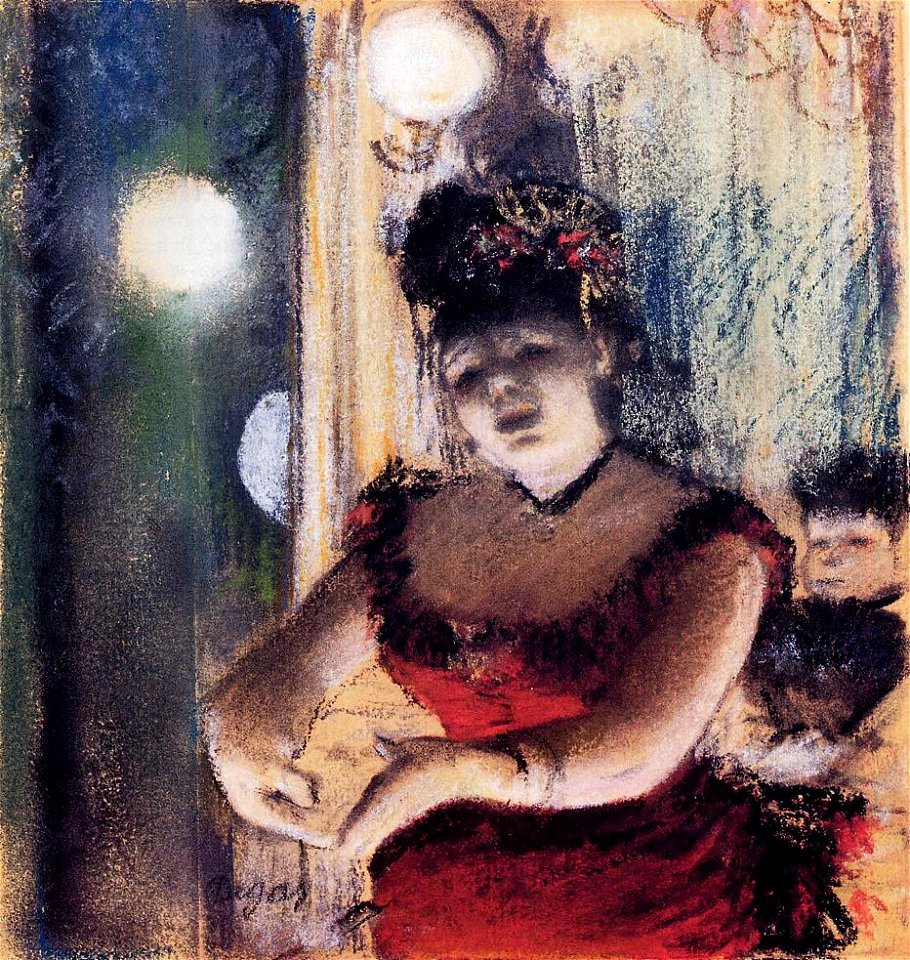 Degas - Singer in a Cafe-Concert, 1878