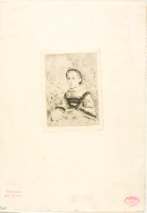 Degas - Mlle. N. Wolkonska, second plate, 1938.44