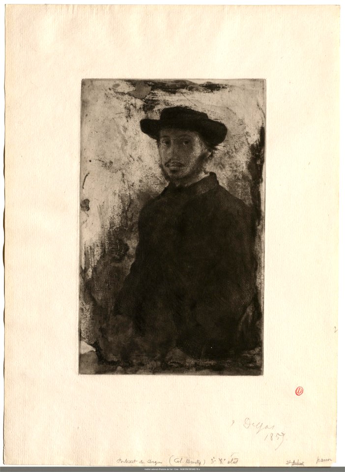 Degas - Portrait de Degas, NUM EM DEGAS 18 a