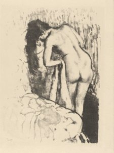 Degas - Nude Woman Standing, Drying Herself, 1942-19-8