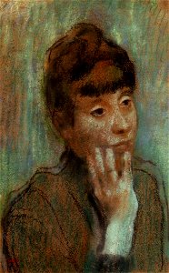 Degas - Portrait of a Woman Wearing a Green Blouse, circa 1884