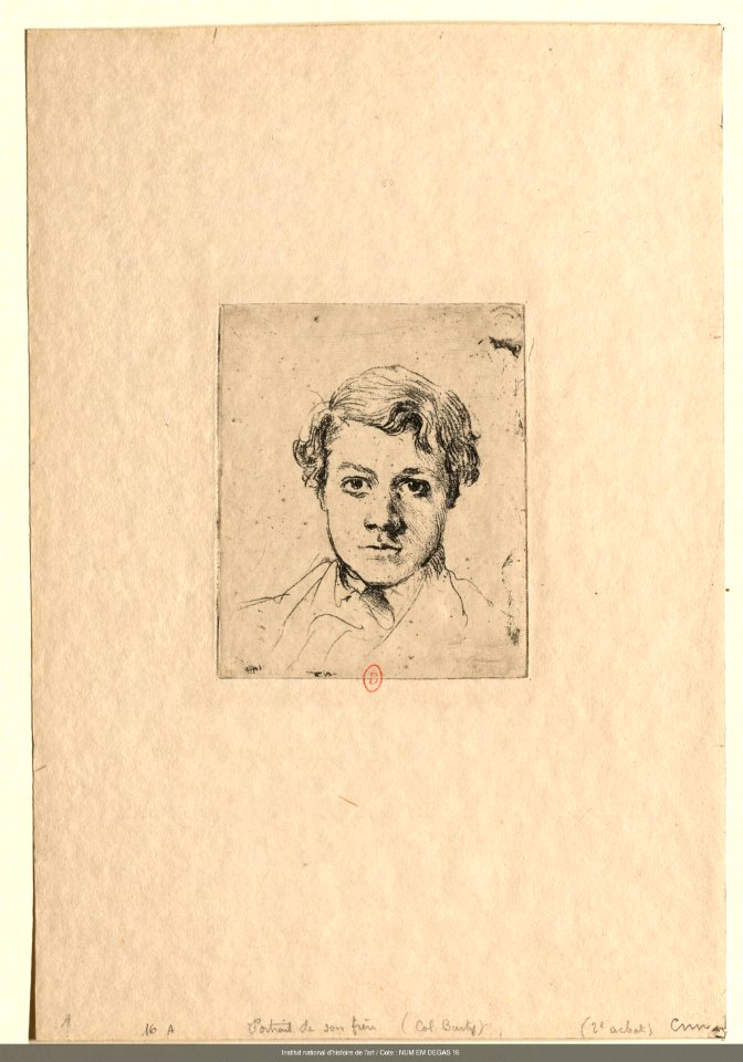 Degas - Portrait du frère de l'artiste (René Degas), NUM EM DEGAS 16