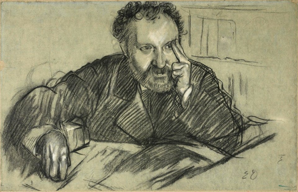 Degas - Study for Edmond Duranty (facsimile reproduction), 1943.808