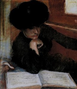 Degas - Portrait of a Woman before a Piano, 1882-1885