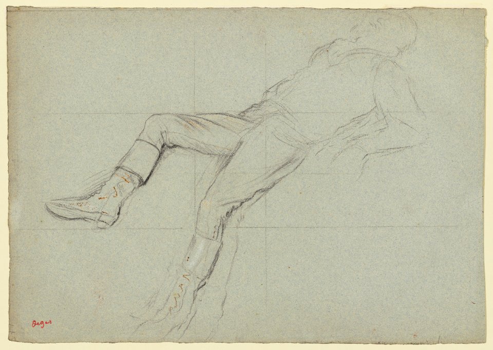 Degas - Study for Steeplechase—The Fallen Jockey The Jockey, 1955.1398