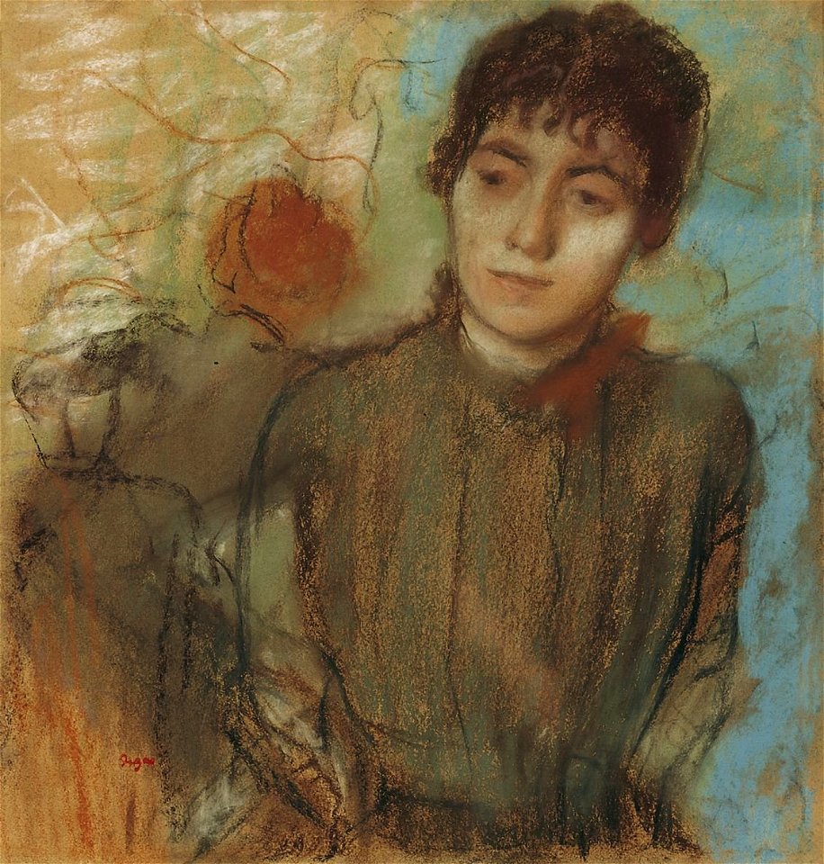 Degas - Portrait of a Young Lady, Circa 1886