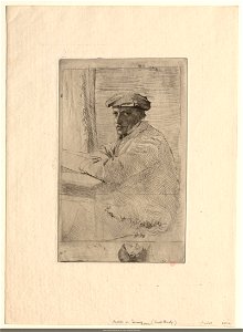 Degas - Portrait de Joseph Tourny, graveur, NUM EM DEGAS 24
