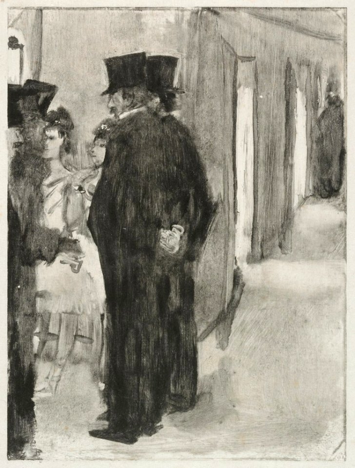 Degas - Pauline and Virginie Conversing with Admirers, M14295