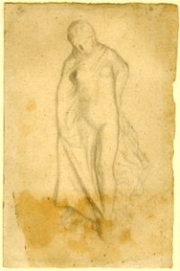 Degas - Study of a terracotta 'Tanagra' figurine, 1924,0617.33