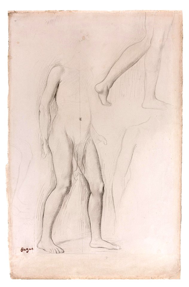 Degas - Preparatory study for Young Spartans Exercising, 2017,7011.1