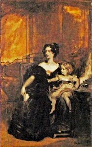 Degas - Portrait of Lady Gower and Her Daughter, 1868-1870