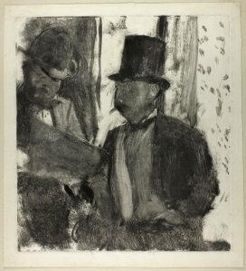 Degas - The Two Connoisseurs, 1951.115. Free illustration for personal and commercial use.