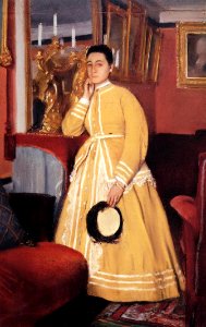 Degas - Portrait of Madame Edmondo Morbilli, nee Therese De Gas, circa 1869