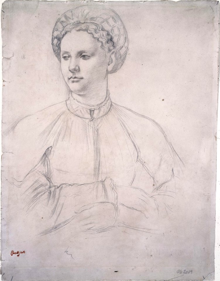Degas - Portrait of a Woman, after a Drawing in the Uffizi then attributed to Leonardo da Vinci, 2005.79