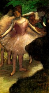 Degas - Three Dancers in Pink, circa 1886