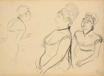 Degas - Three Sketches, 95.GD.35.9