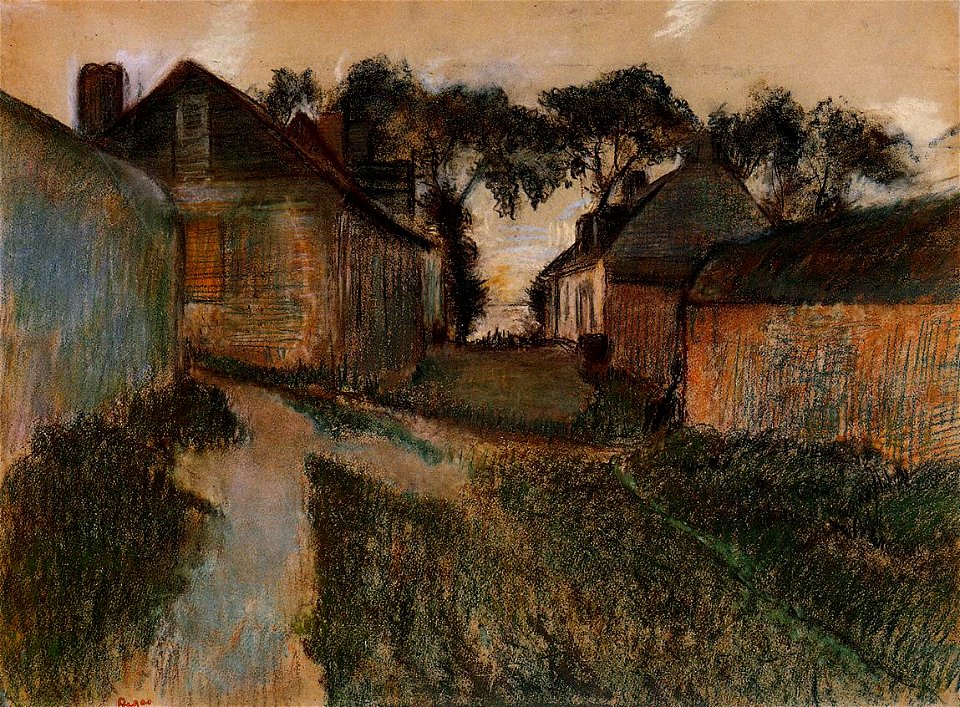 Degas - Rue Quesnoy, Saint-Valery-sur-Somme, circa 1895-1898