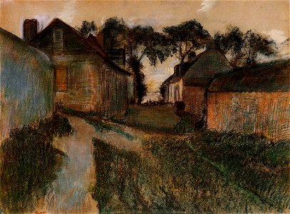 Degas - Rue Quesnoy, Saint-Valery-sur-Somme, circa 1895-1898