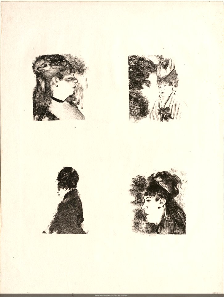 Degas - Quatre têtes de femmes, NUM EM DEGAS 2