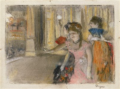 Degas - Singers on the Stage, 1977.773. Free illustration for personal and commercial use.