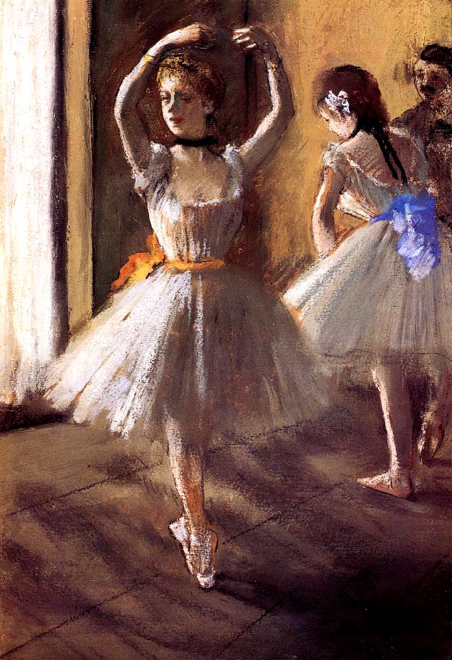 Degas - Two Dancers in the Studio, circa 1875