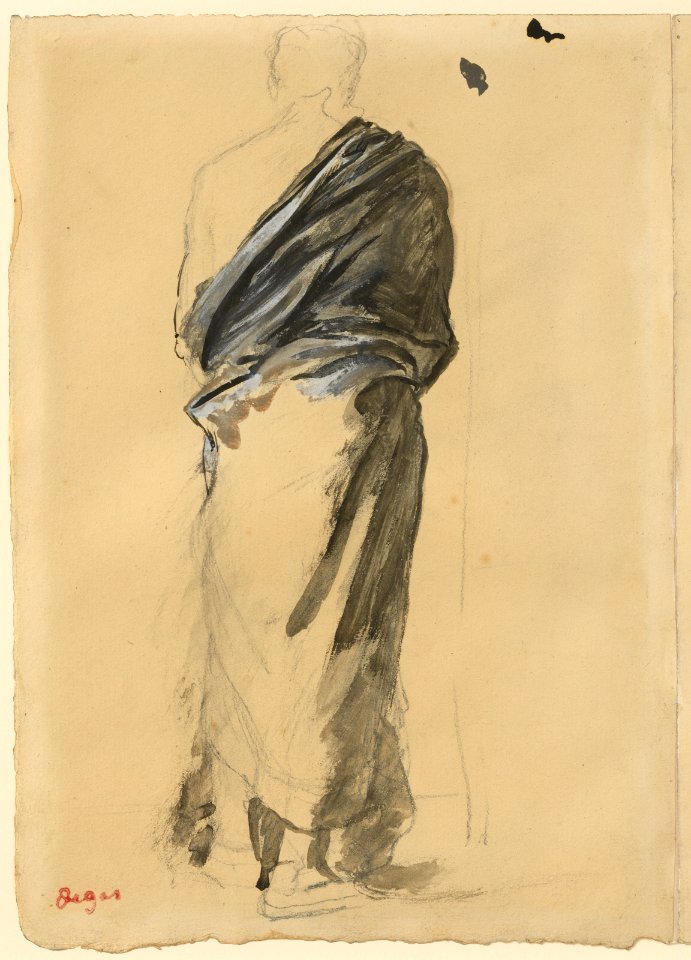 Degas - Study of Drapery, 1955.1390