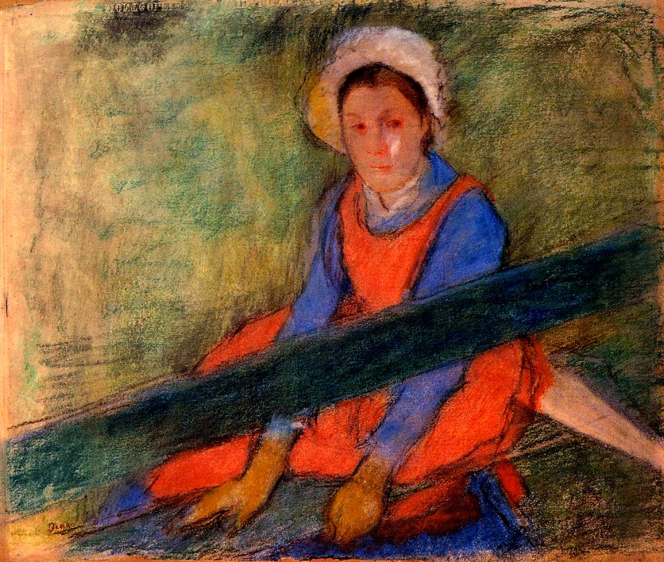Degas - Woman Seated on a Bench, 1885