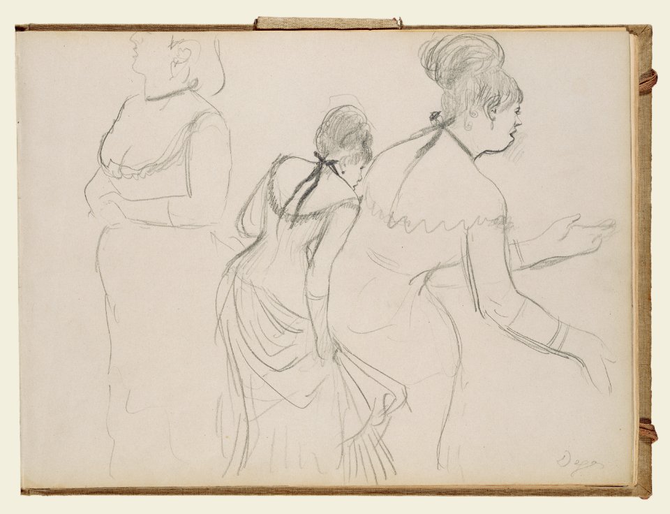 Degas - Sketches of a Café Singer, 95.GD.35.19