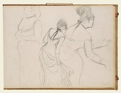 Degas - Sketches of a Café Singer, 95.GD.35.19