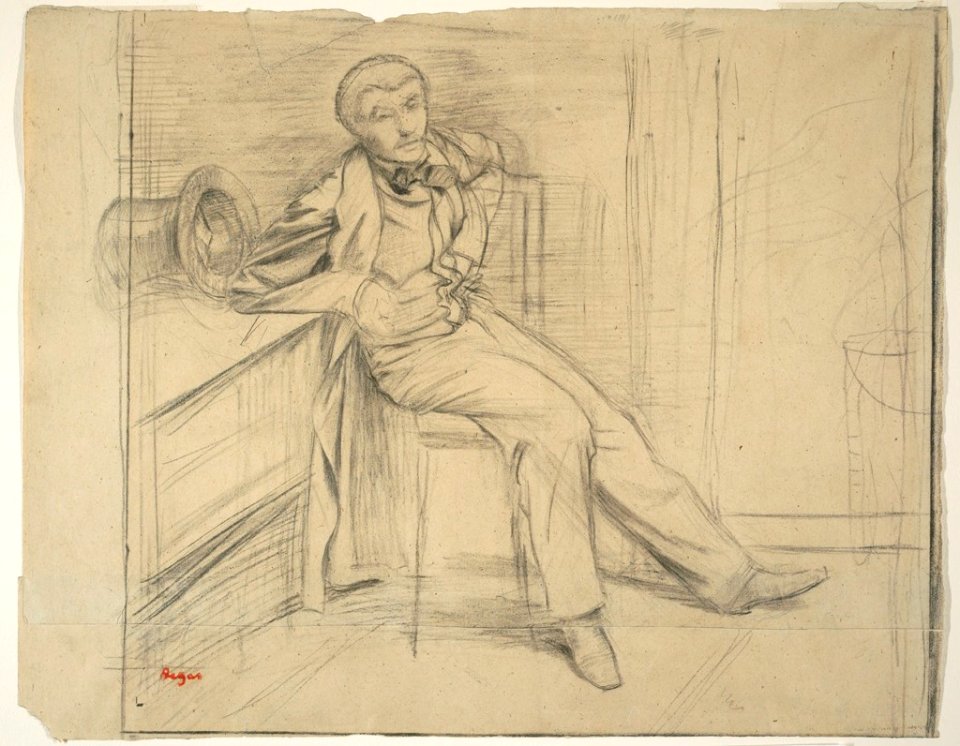 Degas - Study for James-Jacques-Joseph Tissot, 1930.17