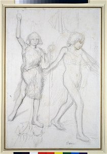Degas - St John the Baptist with an angel walking before him on the right, WA1954.70.53