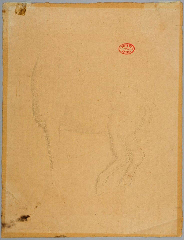 Degas - verso Horse from the Parthenon Frieze, 2005.155