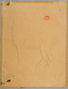 Degas - verso Horse from the Parthenon Frieze, 2005.155