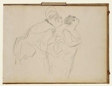 Degas - Sketches of Café Singers, 95.GD.35.34