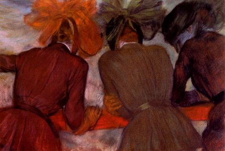 Degas - Women Leaning on a Railing, circa 1890