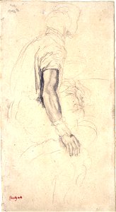 Degas - Study of an Arm, 1955.1389