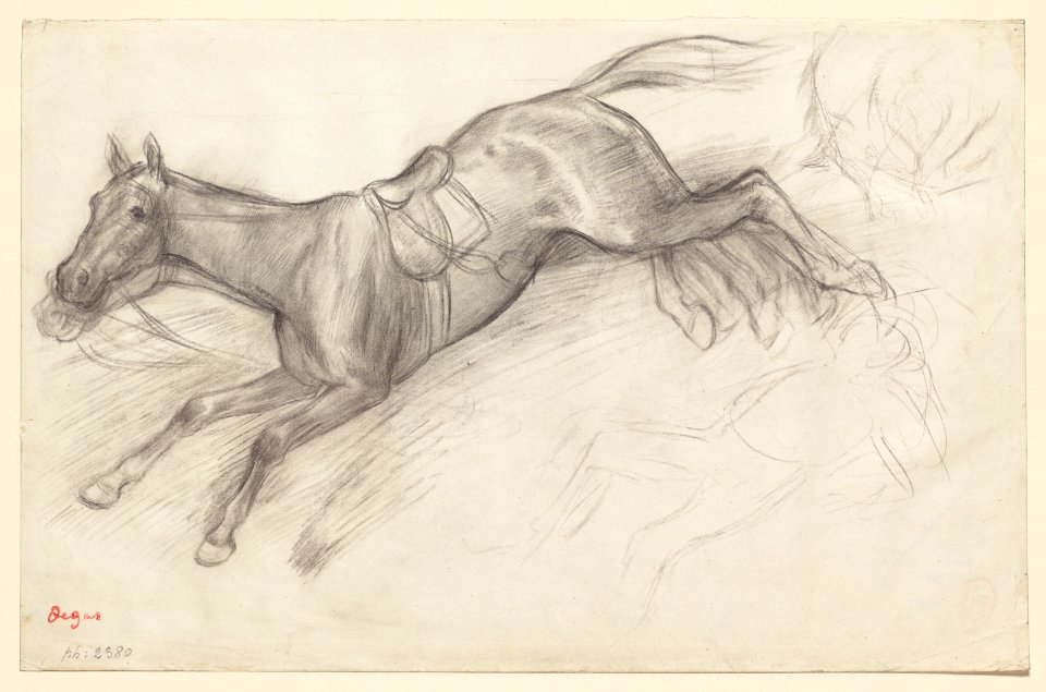 Degas - Study for Scene from the Steeplechase The Fallen Jockey, 1955.1397