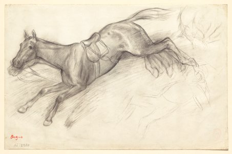 Degas - Study for Scene from the Steeplechase The Fallen Jockey, 1955.1397