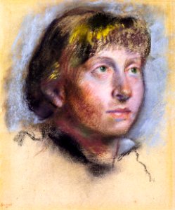 Degas - Woman's Head, circa 1880-1885