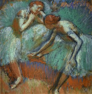 Degas, Two Dancers, 1898, Ny Carlsberg Glyptotek, Copenhagen (1) (36420027845). Free illustration for personal and commercial use.