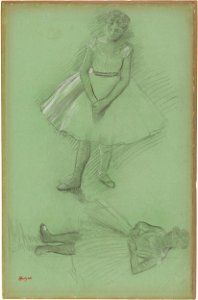 Degas - Two Studies of Dancers, 2017.55. Free illustration for personal and commercial use.