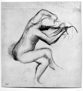 Degas - Woman combing her hair, NMH 561920