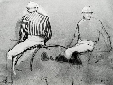 Degas - Two Jockeys, 1866-1872, MS-1290