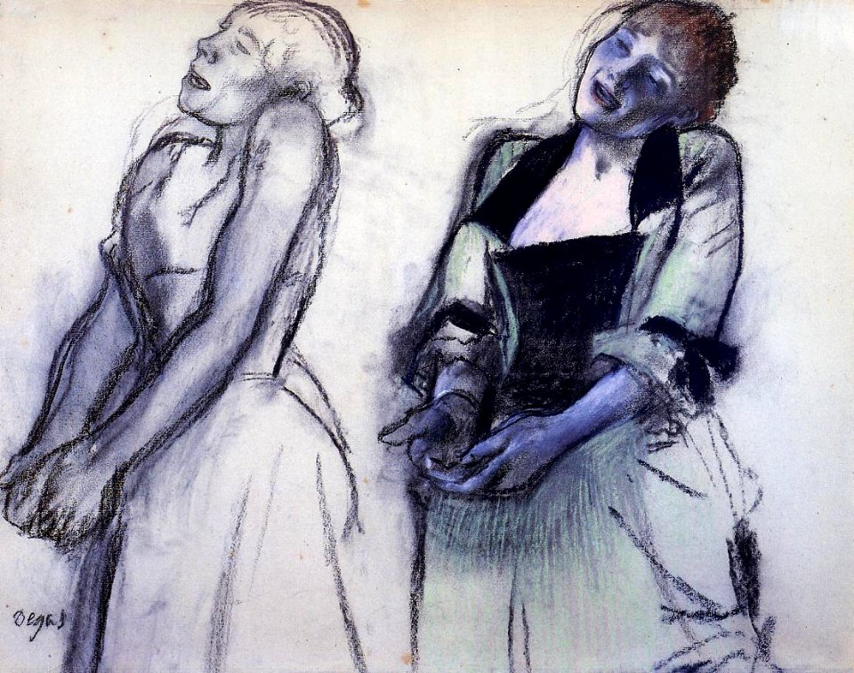 Degas - Two Studies for 'Music Hall Singers', 1878-1880