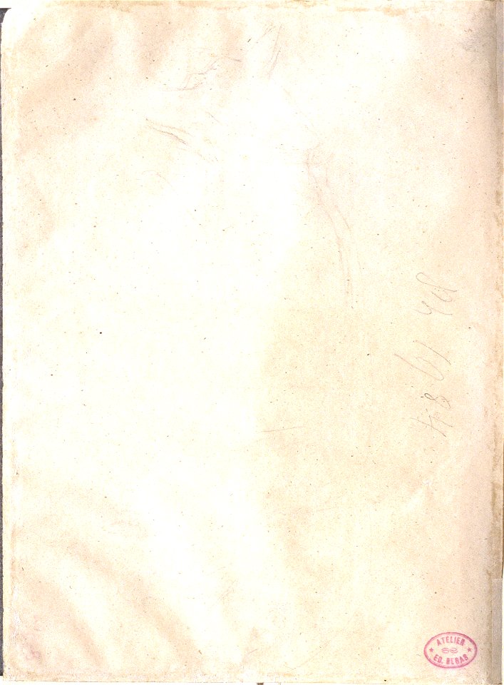 Degas - Verso of Study for Dead Fox, 1955.1396A