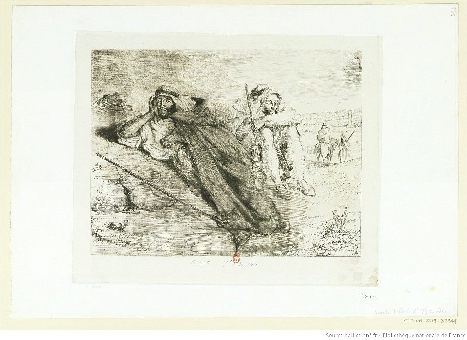 Delacroix - Arabes d'Oran, btv1b10461903q