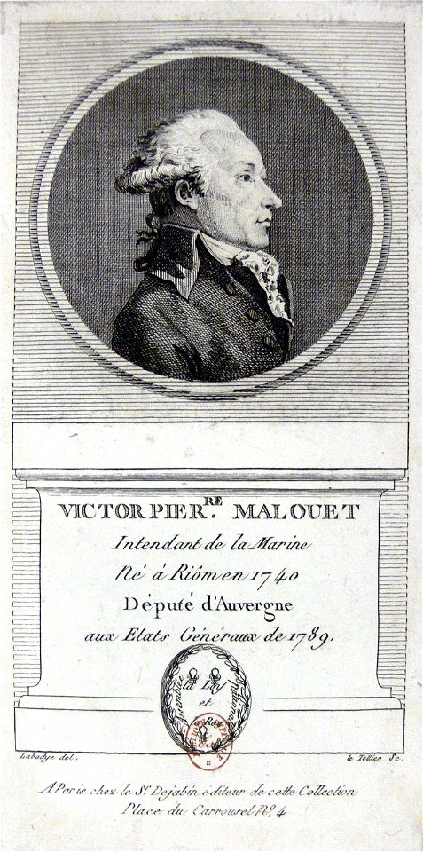 Dejabin Collection - Victor Pierre Malouet (1740-1814)